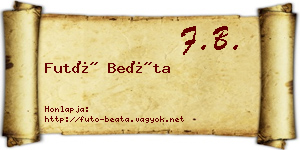 Futó Beáta névjegykártya